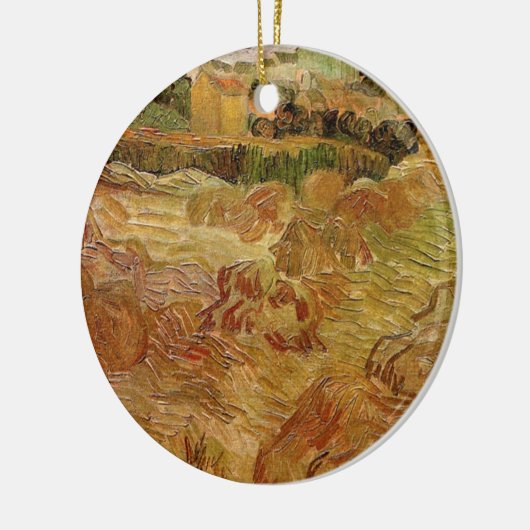 Wheat Fields met Auvers van Vincent van Gogh Keramisch Ornament (Links)