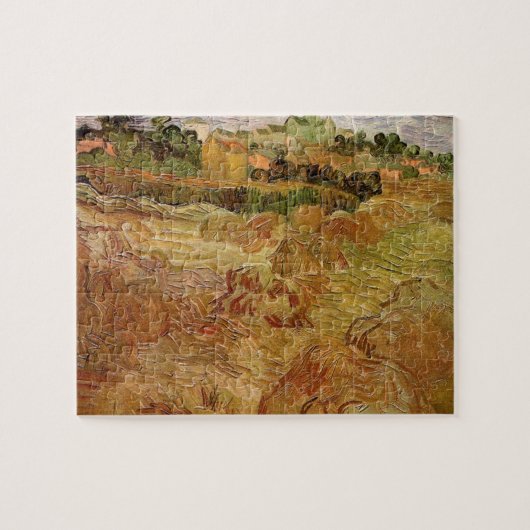 Wheat Fields met Auvers van Vincent van Gogh Legpuzzel (Horizontaal)
