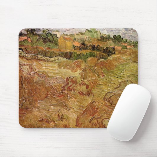 Wheat Fields met Auvers van Vincent van Gogh Muismat (Met muis)