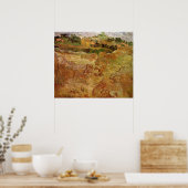 Wheat Fields met Auvers van Vincent van Gogh Poster (Keuken)