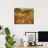 Wheat Fields met Auvers van Vincent van Gogh Poster (Thuiskantoor)