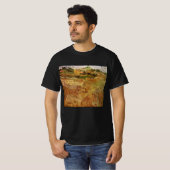 Wheat Fields met Auvers van Vincent van Gogh T-shirt (Voorkant volledig)