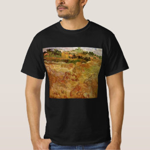 Wheat Fields met Auvers van Vincent van Gogh T-shirt