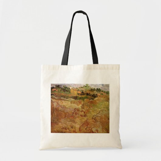 Wheat Fields met Auvers van Vincent van Gogh Tote Bag (Voorkant)