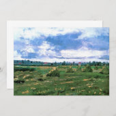 Wheat Fields met Haystacks van Vincent van Gogh (Voorkant / Achterkant)