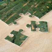 Wheat Fields met Haystacks van Vincent van Gogh Legpuzzel (Zijkant)