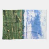 Wheat Fields met Haystacks van Vincent van Gogh Theedoek (Horizontaal)