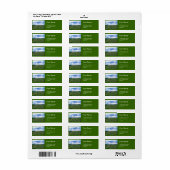 Wheat Fields met Stacks, Vincent van Gogh Etiket (Full Sheet)