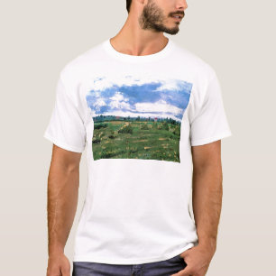 Wheat Fields met Stacks, Vincent van Gogh T-shirt