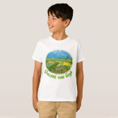 Wheat Fields op Auvers under Clouded Sky, van Gog T-shirt (Voorkant volledig)