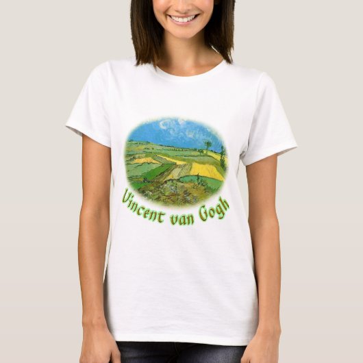 Wheat Fields op Auvers under Clouded Sky, van Gog T-shirt (Voorkant)