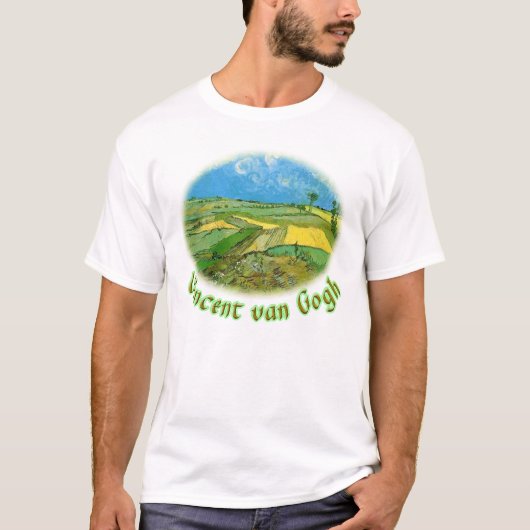 Wheat Fields op Auvers under Clouded Sky, van Gog T-shirt (Voorkant)