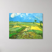 Wheat Fields op Auvers under Clouded Sky, Vincent Canvas Afdruk (Voorkant)