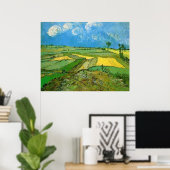 Wheat Fields op Auvers under Clouded Sky, Vincent Poster (Thuiskantoor)