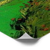 Wheat Fields op Auvers under Clouded Sky, Vincent Poster (Hoek)