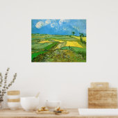 Wheat Fields op Auvers under Clouds van Gogh Poster (Keuken)