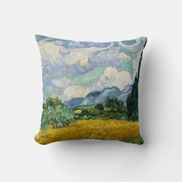 Wheat Fields Painting Van Gough Pillow Kussen