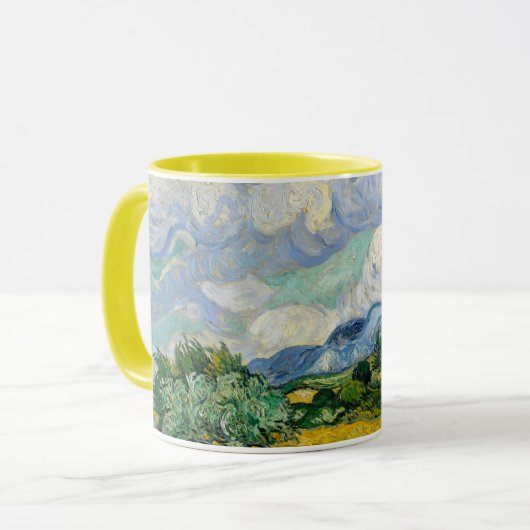 Wheat Fields Van Gogh Mok (Voorkant links)