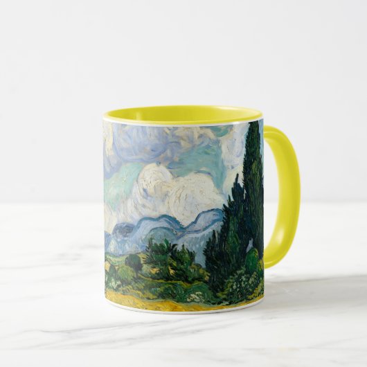 Wheat Fields Van Gogh Mug Mok (Voorkant rechts)