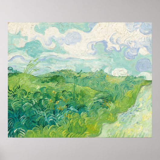 Wheat Fields - Vincent van Gogh Fine Art Poster (Voorkant)