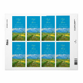 Wheat Fields wijnlabels Etiket (Full Sheet)