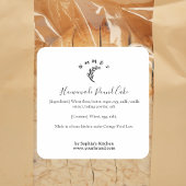 Wheat Logo Minimalist Bakery Ingredient Label