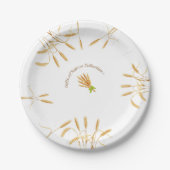 Wheat Paper Borden 7 inch Papieren Bordje (Voorkant)