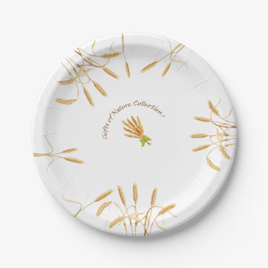 Wheat Paper Borden 7 inch Papieren Bordje (Voorkant)