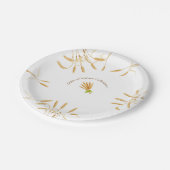 Wheat Paper Borden 7 inch Papieren Bordje (Gekanteld)
