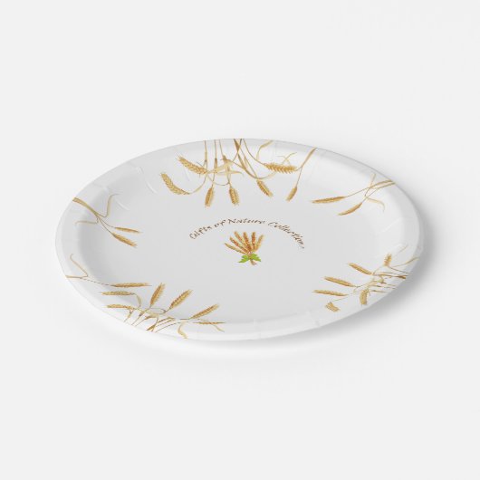 Wheat Paper Borden 7 inch Papieren Bordje (Gekanteld)
