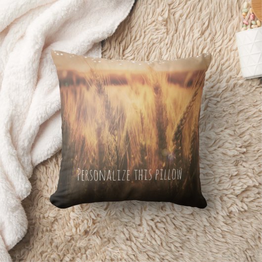 Wheat Rustic Country Farmhouse Chic Kussen (Deken)