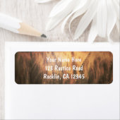 Wheat Rustic country Wedding Invitation Etiket (Insitu)