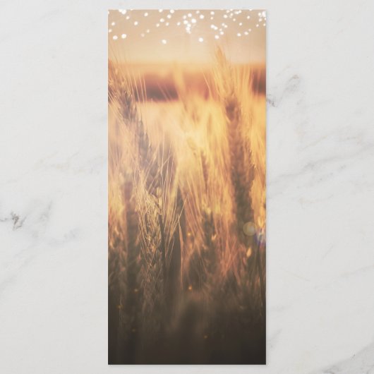 Wheat Rustic country Wedding Menu (Achterkant)