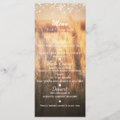 Wheat Rustic country Wedding Menu (Voorkant)