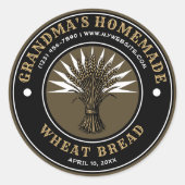 Wheat Sheave Label Template (Voorkant)