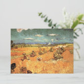 Wheat Stacks met Reaper van Vincent van Gogh (Staand voorkant)