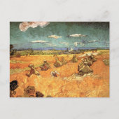Wheat Stacks met Reaper van Vincent van Gogh Briefkaart (Voorkant)