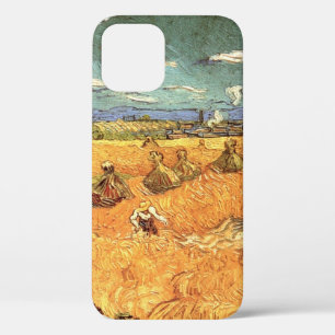 Wheat Stacks met Reaper van Vincent van Gogh iPhone 12 Hoesje