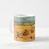 Wheat Stacks met Reaper van Vincent van Gogh Koffiemok (Voorkant links)