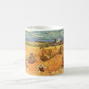 Wheat Stacks met Reaper van Vincent van Gogh Koffiemok