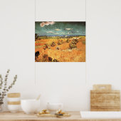 Wheat Stacks met Reaper van Vincent van Gogh Poster (Keuken)