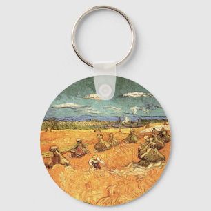 Wheat Stacks met Reaper van Vincent van Gogh Sleutelhanger