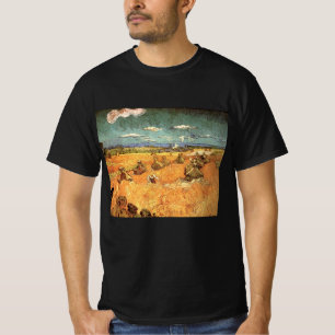 Wheat Stacks met Reaper van Vincent van Gogh T-shirt