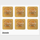 Wheat Stalk Custom Honey Jar Labels (Vel)