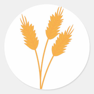 Wheat Stalk Ronde Sticker
