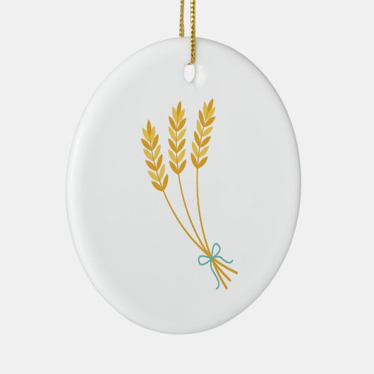 Wheat Stalks Keramisch Ornament (Rechts)