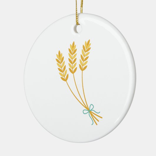 Wheat Stalks Keramisch Ornament (Links)