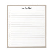 Wheat To Do List Minimalist Teacher Organizer  Notitieblok (Voorkant)