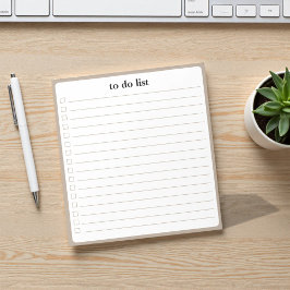 Wheat To Do List Minimalist Teacher Organizer  Notitieblok