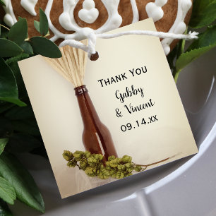 Wheat Wedding and Hops Brewery Wedding Bedankjes Labels
